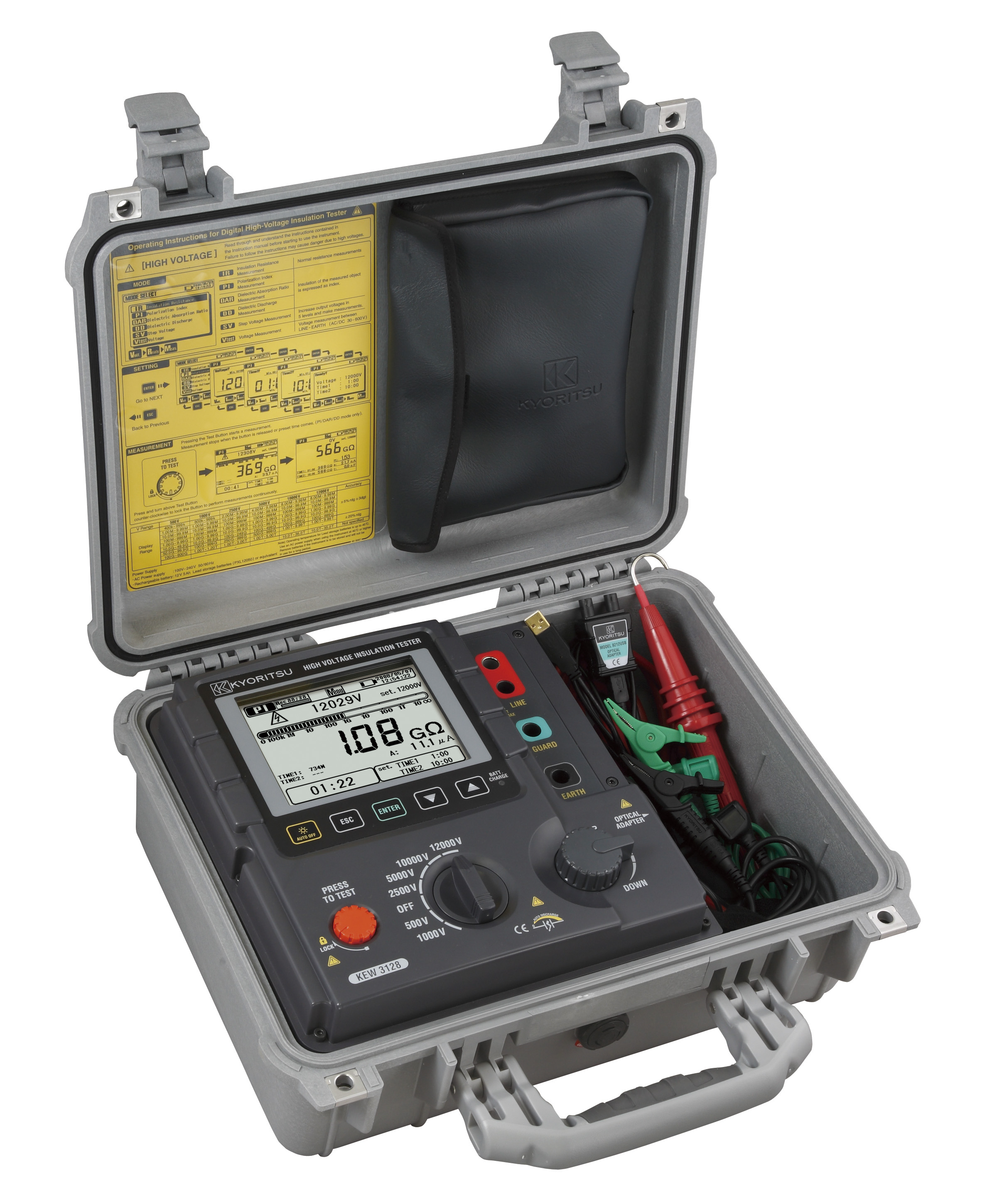 デジタル絶縁抵抗計（高圧） KEW 3128 | 共立電気計器株式会社 | 国華 